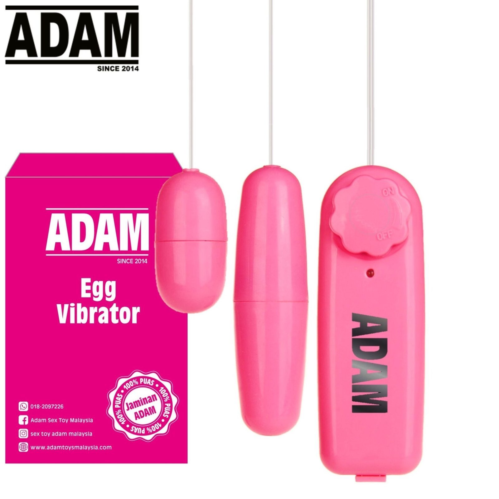 Adam Double Egg Vibrator - Adam Double Egg Vibrator -