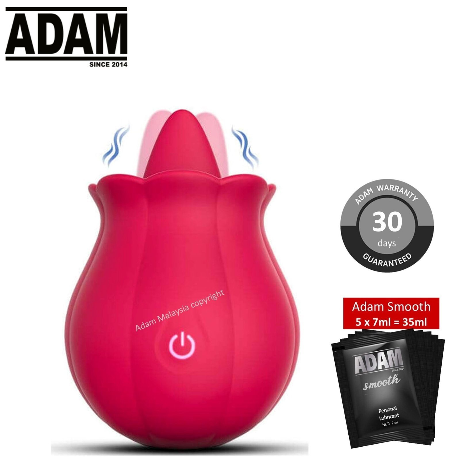 Adam Licking Rose Vibrator -